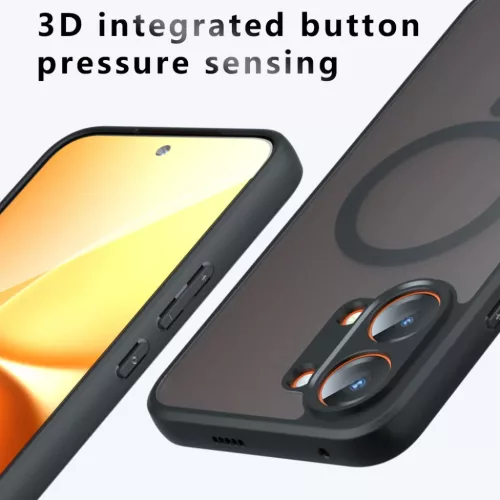 Oppo A6x 4G / A6x 5G Matt Fekete Techsuit PureFrost MagSafe tok-5949419366510 3 kép