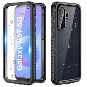 Samsung Galaxy A57 5G Fekete ShellBox Vízálló IP68 tok-5949419366503 1 kép