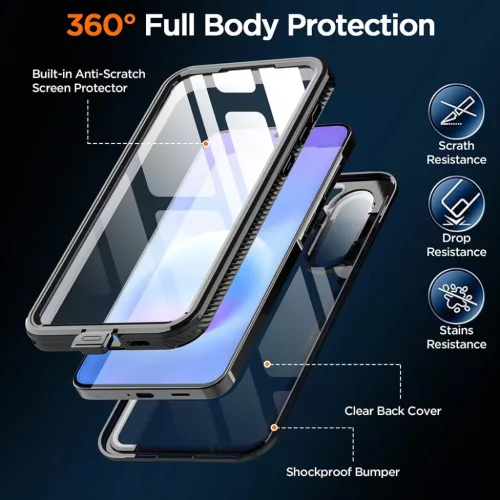 Samsung Galaxy A57 5G Fekete ShellBox Vízálló IP68 tok-5949419366503 3 kép