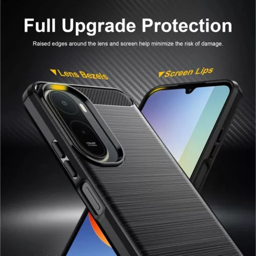 Xiaomi Redmi A7 Pro Fekete Techsuit - Carbon Silicon tok-5949419366473 5 kép
