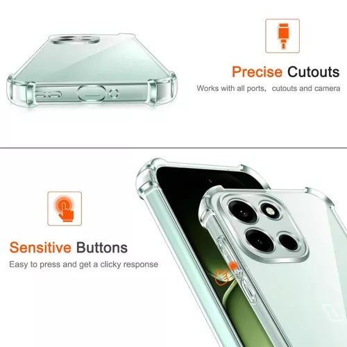 Techsuit - Ütésálló Átlátszó Szilikon - OnePlus Nord 6 - Átlá-5949419366435 3 kép