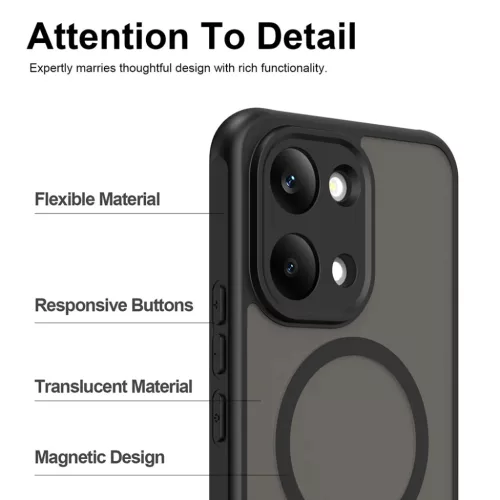 Xiaomi Poco X8 Pro Max Fekete Techsuit HaloFrost II MagSafe tok-5949419366374 3 kép