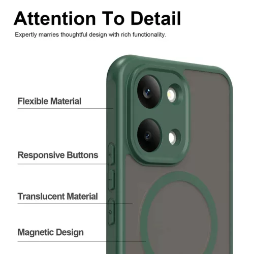 Xiaomi Poco X8 Pro Max zöld Techsuit - HaloFrost II MagSafe tok-5949419366350 3 kép