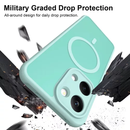 Xiaomi Poco X8 Pro Max Zöldes menta Techsuit HaloFrost II MagSafe tok-5949419366305 6 kép