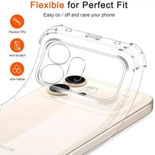 Honor 600 Átlátszó Techsuit Ütésálló Szilikon tok-5949419367098 2 kép