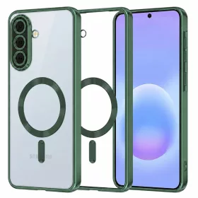 Samsung Galaxy A57 5G Mélyzöld Techsuit Luxury Crystal MagSafe tok-5949419366886 1 kép