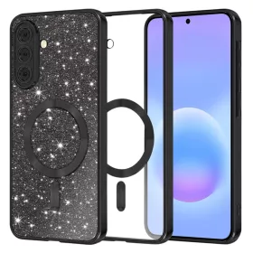 Samsung Galaxy A57 5G Fekete Techsuit - Luxury Glitter MagSafe tok-5949419366862 1 kép