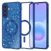 Samsung Galaxy A57 5G Mélykék Techsuit - Luxus Csillogó MagSafe tok-5949419366831 1 kép