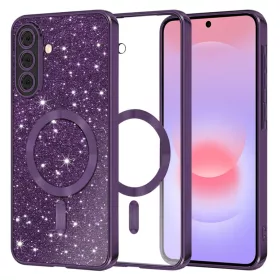 Samsung Galaxy A37 5G Mélylila Techsuit Luxury Glitter MagSafe tok-5949419366596 1 kép