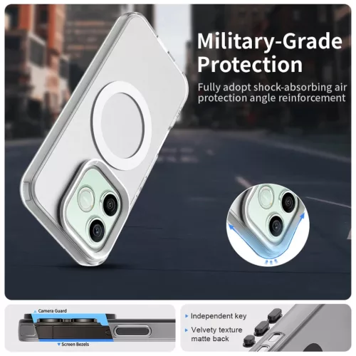 Honor 600 / 600 Pro Fehér Techsuit - CandyCase MagSafe tok-5949419367753 5 kép