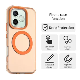 Honor 600 / 600 Pro Narancs Techsuit CandyCase fliptok-5949419367715 2 kép