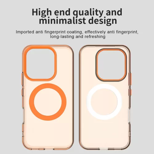 Honor 600 / 600 Pro Narancs Techsuit CandyCase fliptok-5949419367715 3 kép