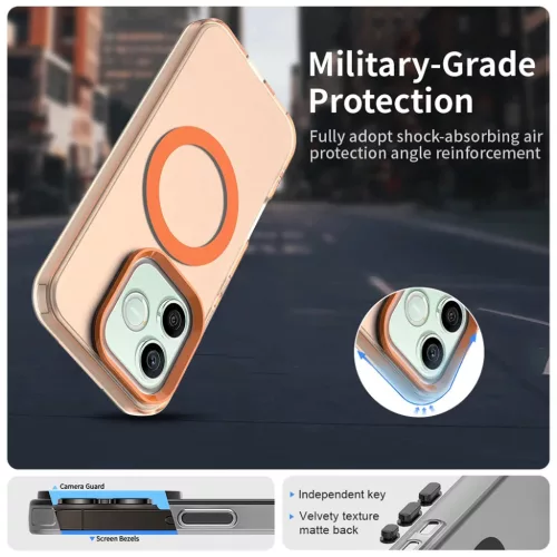 Honor 600 / 600 Pro Narancs Techsuit CandyCase fliptok-5949419367715 4 kép