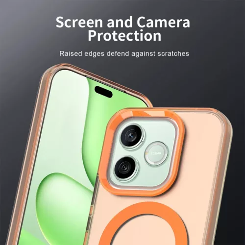 Honor 600 / 600 Pro Narancs Techsuit CandyCase fliptok-5949419367715 6 kép