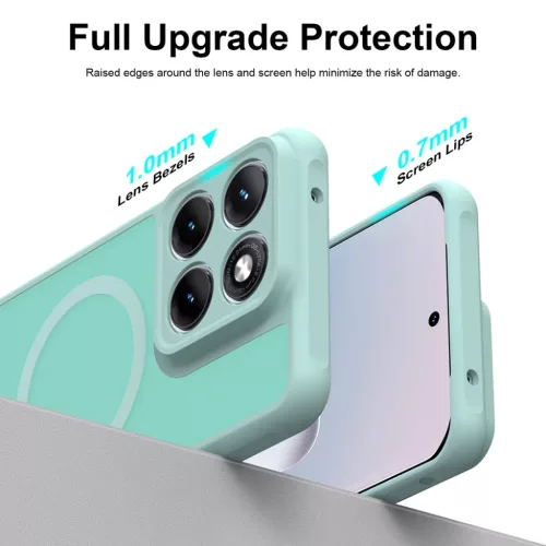 Motorola Edge 70 Fusion Menta zöld Techsuit HaloFrost II MagSafe tok-5949419367388 6 kép