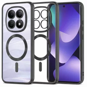   Xiaomi Redmi Note 15 5G / Note 15 4G / Poco M8 5G Fekete Techsuit Luxury Crystal MagSafe tok