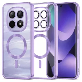   Xiaomi Redmi Note 15 5G / Note 15 4G / Poco M8 5G Light Purple Techsuit - Luxury Crystal MagSafe tok