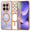 Xiaomi Redmi Note 15 5G / Note 15 4G / Poco M8 5G Narancssárga Techsuit Luxury Crystal MagSafe tok