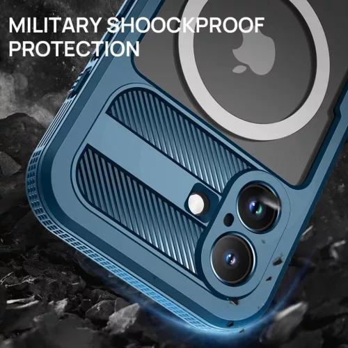 ShellBox - Vízálló IP68 tok - iPhone 16 - Fekete tok-5949419368378 6 kép