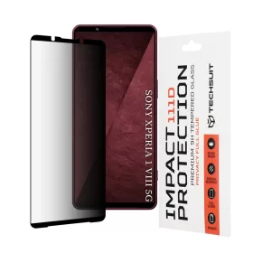 Sony Xperia 1 VIII Fekete Techsuit - 111D Privacy Full Glue üvegfóli-5949419368484 1 kép
