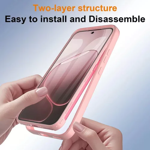 Oppo A6 Pro 4G Rózsaszín Techsuit - ColorVerse 360 Series + Kijelző-5949419368415 5 kép