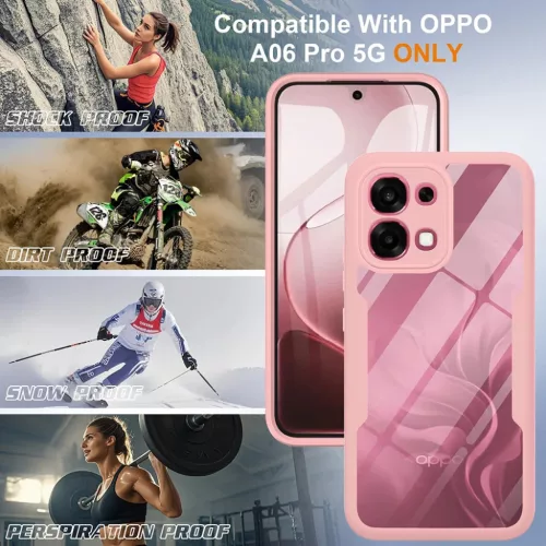 Oppo A6 Pro 4G Rózsaszín Techsuit - ColorVerse 360 Series + Kijelző-5949419368415 6 kép