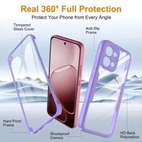 Oppo A6 Pro 4G Lila Techsuit ColorVerse 360 sorozat + képernyővédő-5949419368408 2 kép
