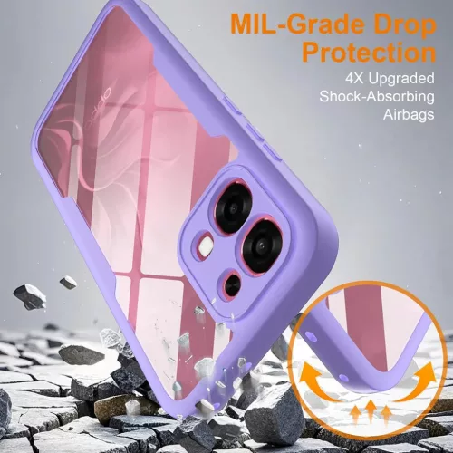 Oppo A6 Pro 4G Lila Techsuit ColorVerse 360 sorozat + képernyővédő-5949419368408 3 kép