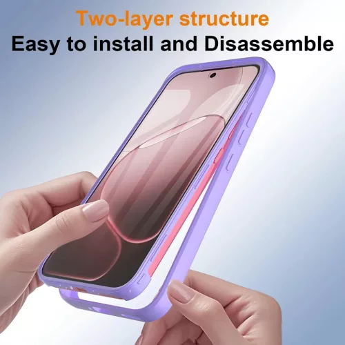 Oppo A6 Pro 4G Lila Techsuit ColorVerse 360 sorozat + képernyővédő-5949419368408 5 kép