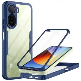   Xiaomi Redmi A7 Pro 4G Kék Techsuit ColorVerse 360 Series + Üvegfólia tok