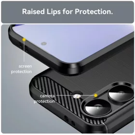 Techsuit - Carbon Szilikon - Xiaomi Poco X8 Pro - Kék tok-5949419369467 2 kép