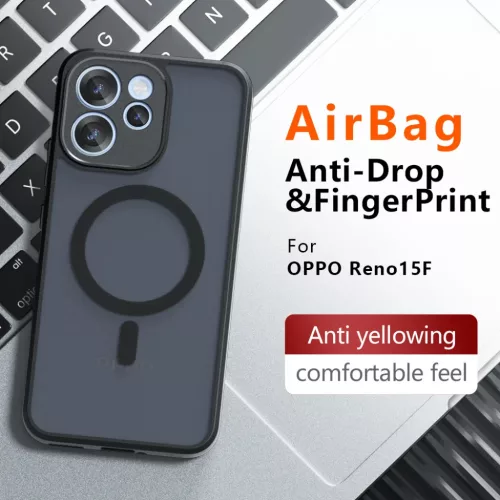Oppo Reno15 F Frosted Black Techsuit PureFrost MagSafe tok-5949419369573 5 kép