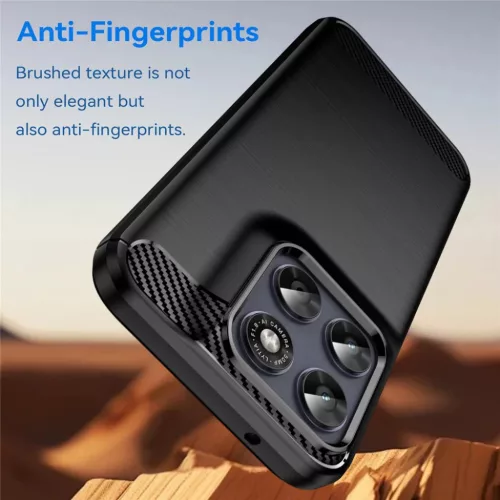 Motorola Moto G87 Fekete Techsuit - Carbon Silicone tok-5949419370425 3 kép