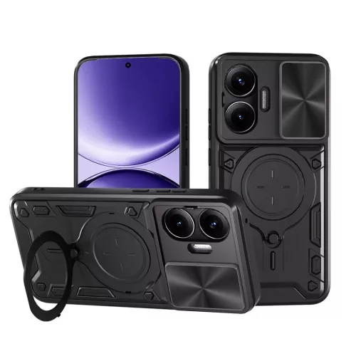  Xiaomi Poco F7 Fekete Techsuit CamGuard Pro tok-5949419370845 2 kép