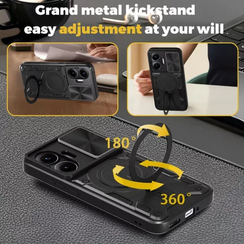  Xiaomi Poco F7 Fekete Techsuit CamGuard Pro tok-5949419370845 4 kép