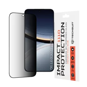   Xiaomi Poco F7 Fekete Techsuit 111D Privacy Full Glue üvegfólia