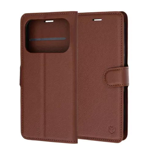 Honor 600 / 600 Pro Barna Techsuit Bőr Fliptok-5949419371125 6 kép