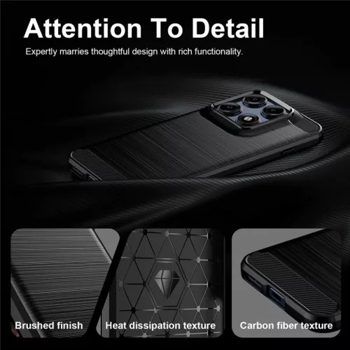Motorola Edge 70 Pro Fekete Techsuit - Carbon Silicone tok-5949419371040 3 kép