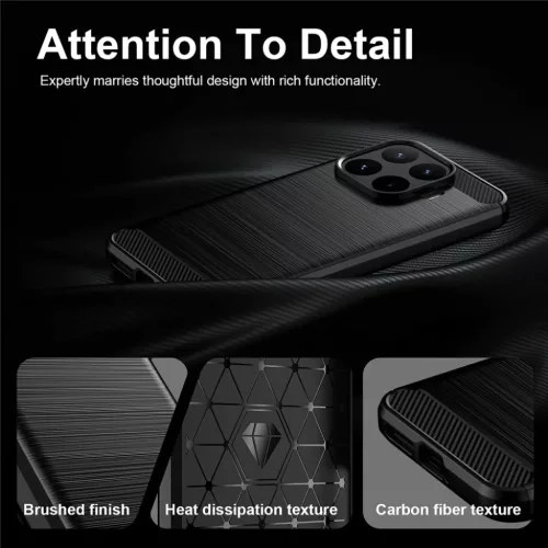 Xiaomi 17T Pro Fekete Techsuit Carbon Silicone tok-5949419371446 3 kép