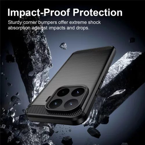 Xiaomi 17T Pro Fekete Techsuit Carbon Silicone tok-5949419371446 4 kép