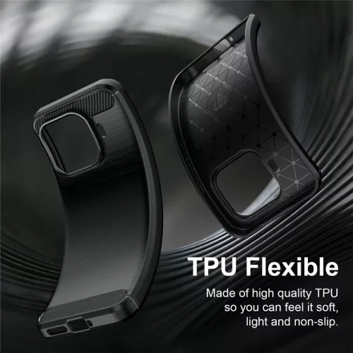 Xiaomi 17T Pro Fekete Techsuit Carbon Silicone tok-5949419371446 6 kép