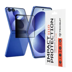 Samsung Galaxy Z Flip8 Fekete Techsuit - 111D Privacy Full Glue üvegf-5949419373280 1 kép
