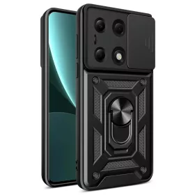 Xiaomi Redmi Note 13 Pro 4G / Poco M6 Pro 4G Fekete Techsuit CamShield-5949419373365 1 kép