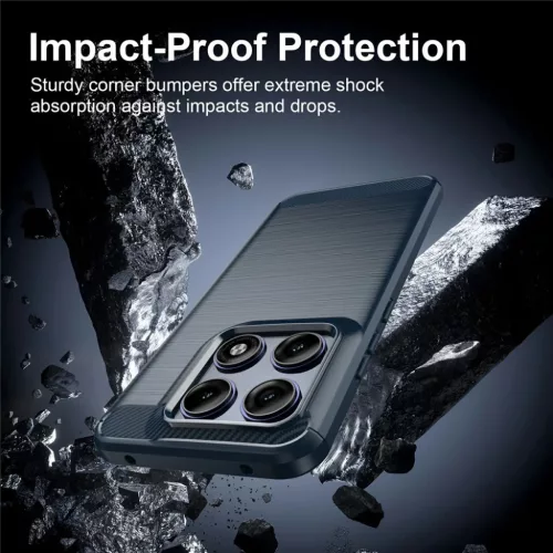 Motorola Edge 70 Pro Kék Techsuit Carbon Silicone tok-5949419375123 5 kép