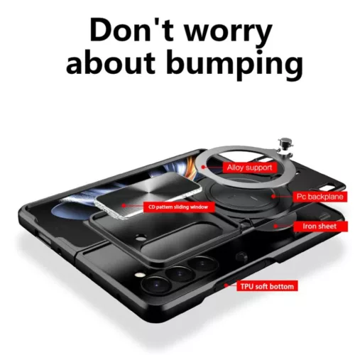  Samsung Galaxy Z Fold 8 Ultra Piros Techsuit CamGuard Pro tok-5949419374737 3 kép