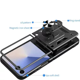 Samsung Galaxy Z Flip8 Zöld Techsuit - CamShield Sorozat tok-5949419374416 2 kép