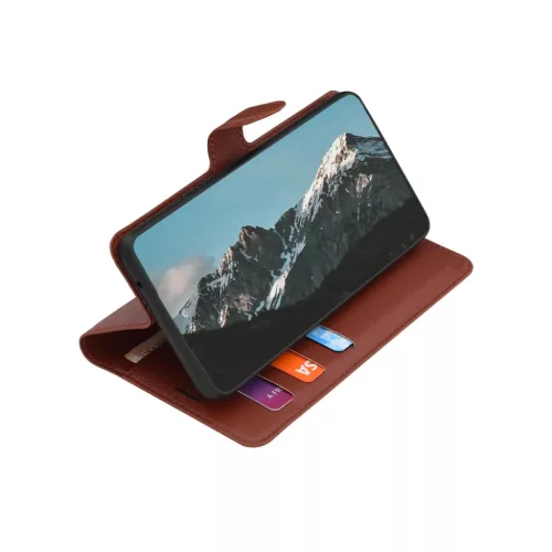 Motorola Edge 70 Pro Barna Techsuit Bőr fliptok-5949419376724 2 kép