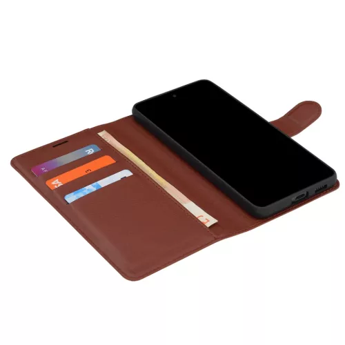 Motorola Edge 70 Pro Barna Techsuit Bőr fliptok-5949419376724 3 kép