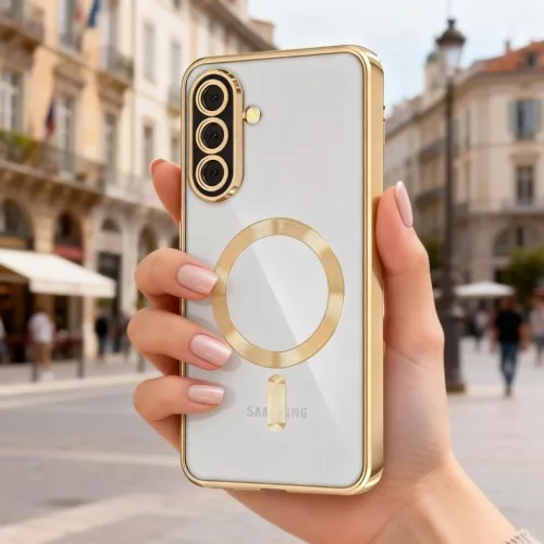  Samsung Galaxy A27 5G Arany Techsuit Luxury Crystal MagSafe tok-5949419375376 4 kép