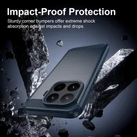 Xiaomi 17T Pro Kék Techsuit Karbon Szilikon tok-5949419376717 2 kép